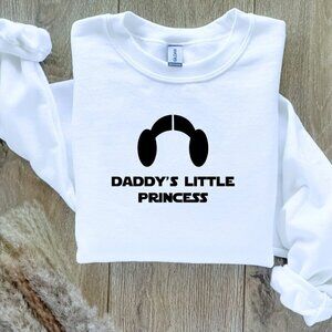 Daddy's Little Princess Star Wars Custom Sweater Sweatshirt Handcrafted